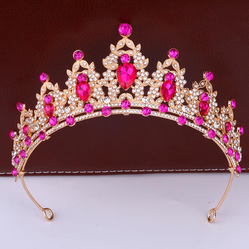 Bridal Crown Headdress Luxury Queen Hairband Wedding Alloy Rhinestone Hair Accessory Crown