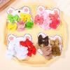 40Pcs/Set Girl Cute Flower Bow Scrunchies Rubber Bands Kids Random Sweet Hair Bands Hair Tie Kid Hair Accessories Holiday Gift
