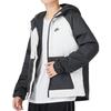 Nike Jaqueta de Algodão com Capuz de Manga Comprida com Logo da Marca com Design Patchwork Jaqueta Masculina Preto Cinza DD6858-070