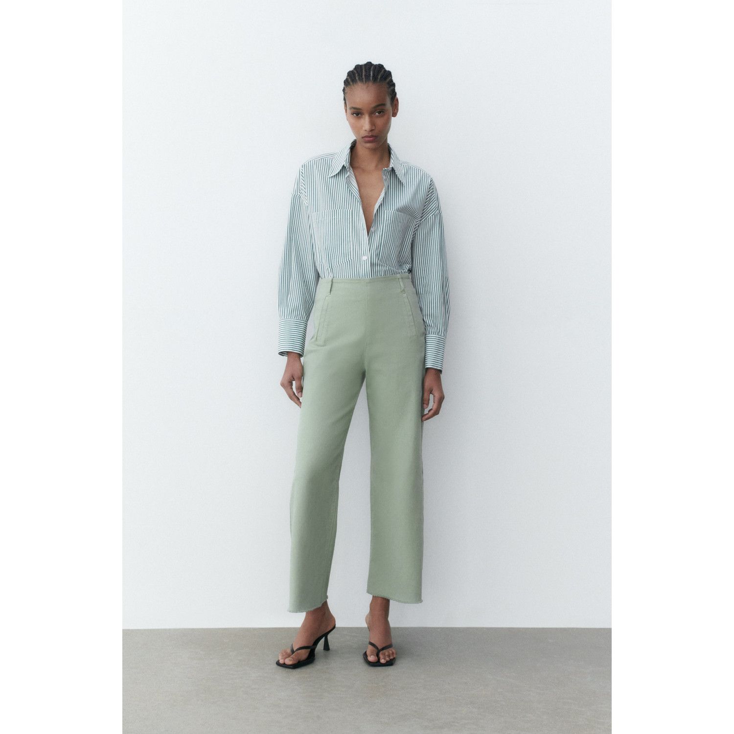

HIGH-WAIST CULOTTE TROUSERS