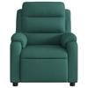Electric Recliner Chair Dark Green Fabric