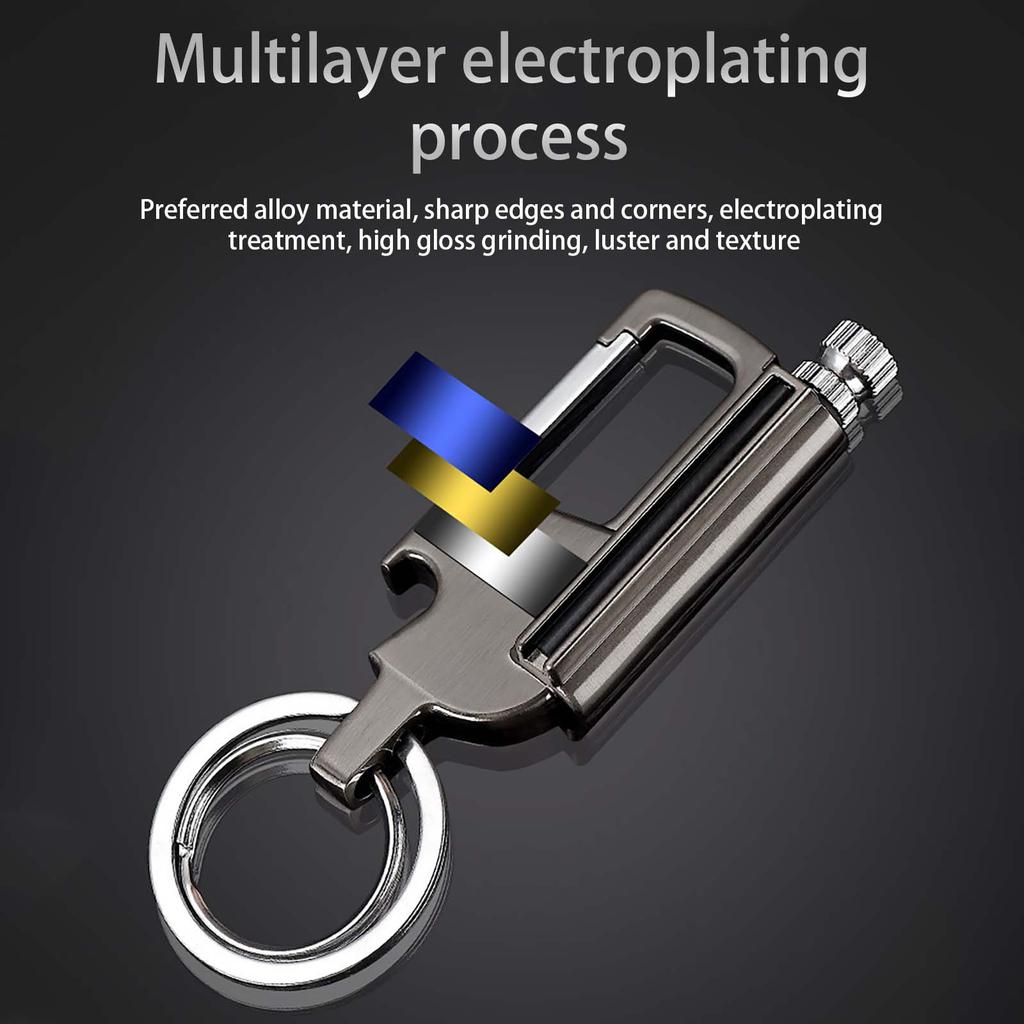 BCK2-666 Million Matches Kerosene Lighter With Multi-function Keychain Outdoor Waterproof Portable