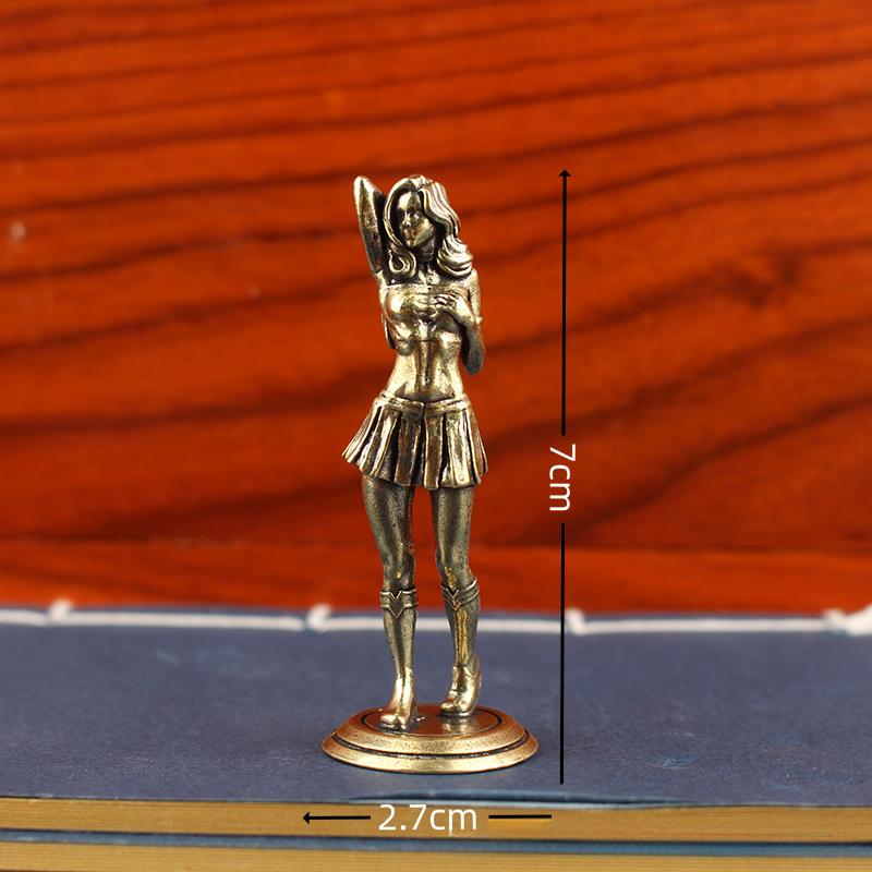 

Модель Красоты из Чистой Меди Сексуальная Женщина Фото Певец Украшение Леди Игрушка Ручка Коллекция Подарок Стерлинговое Медное Украшение Статуэтка
