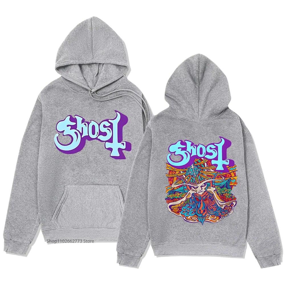 Seven Inches of Ghost Band Mikiny Unisex Mikina Podzim Zimní Oblečení Ženy Móda Anime Topy Kpop Streetwear Unisex Pulovr