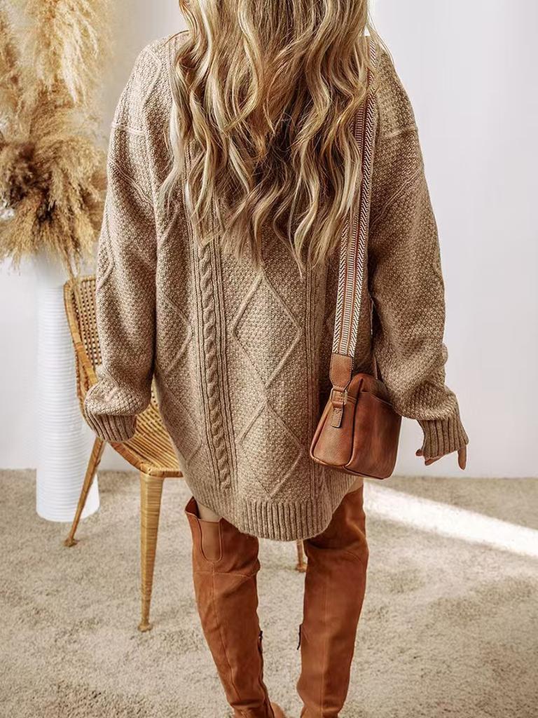 New Arrivals Women's Fashion Loose Lazy Style Sweater Dress