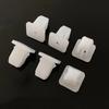 20/50/200pcs White Square Fasteners for Car, Rivet Retainer Clips for Car Bumpers, Car Door Embellishment Panel Clip