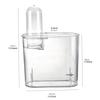 Mini Fish Tank with Lid Sturdy Amphibian Feeding Box Portable with Ventilation Turtle Tank for Home Table Bedroom Decorative