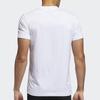 Adidas T Shirts Men's White Crew Neck Moderate Straight Fit FT2823