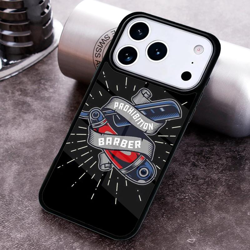 Barber Shop Hair Stylist Salon soft Phone Case For iPhone 17 16 15 14 13 12 11 Pro Max Plus 17Air Soft Silicone Cover