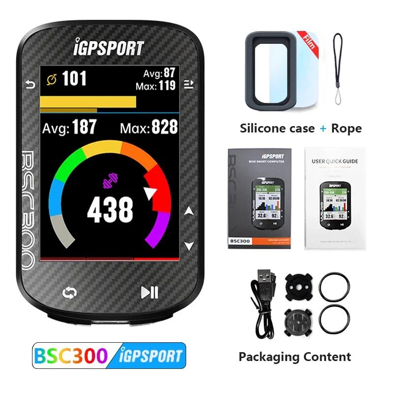 

IGPSPORT Bsc300 Gps Bike Computer Wireless Speedometer GPS Navigation ANT Cadence Sensor IPX7 Waterproof Bicycle BSC300 and Case
