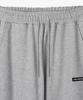 Peopeupeopeudebteu Side Pleats Wide String Sweat Pants Gray