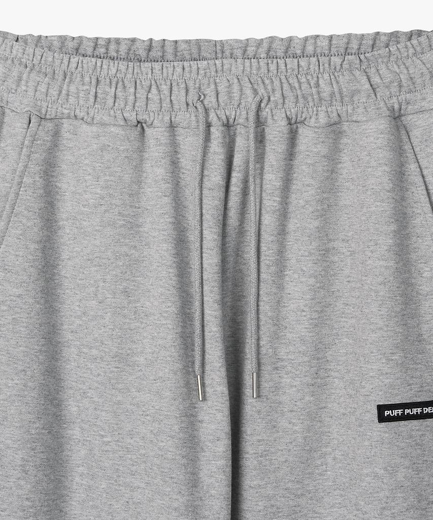 Peopeupeopeudebteu Side Pleats Wide String Sweat Pants Gray