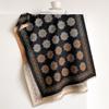 Ladies Double Sided Faux Cashmere Scarf Retro Floral Print Soft Warm Shawl With Fringe Stylish Outdoor Matching Accessory