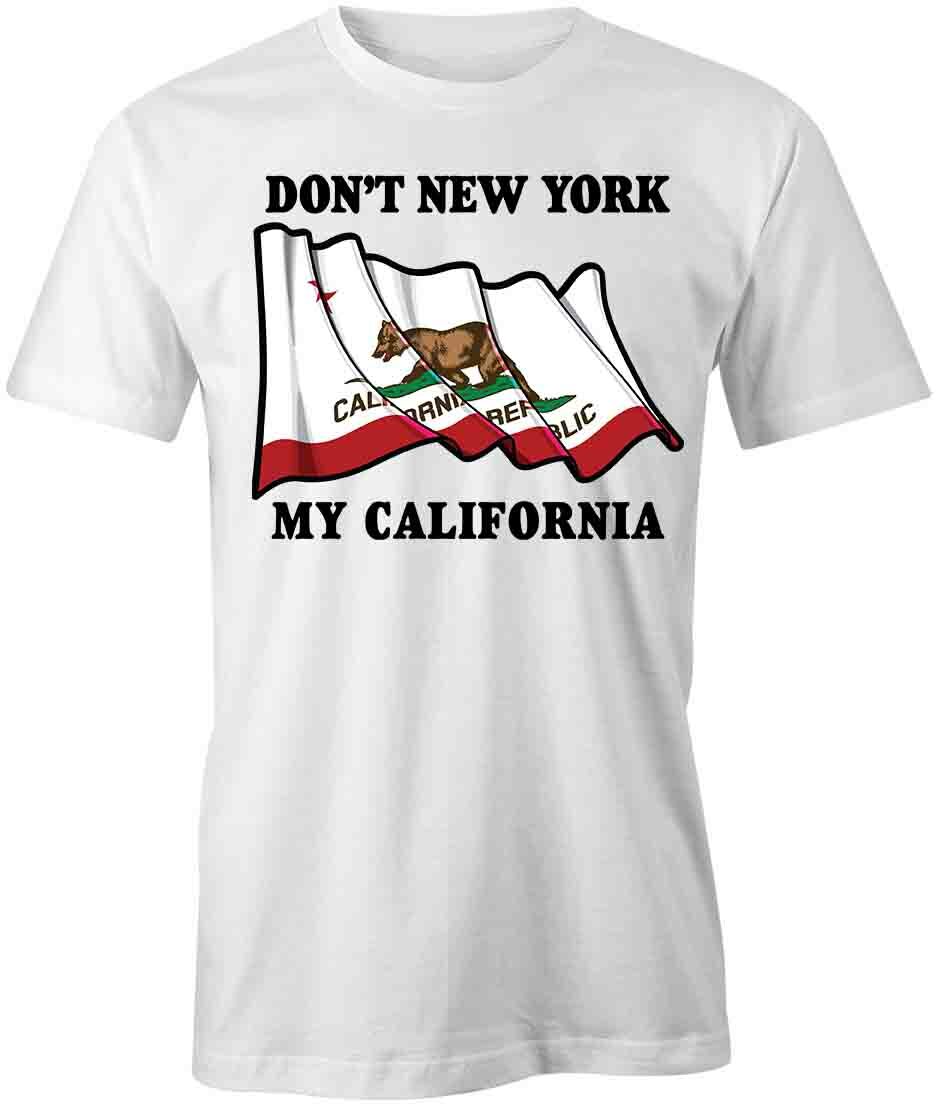 DON T NEW YORK MY CALIFORNIA TShirt Tee Short-Sleeved Cotton CLOTHING S1WCA654 XL