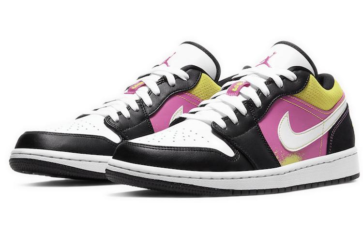 Jordan 1 Low Black Active Fuchsia Cyber CW5564-001
