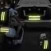 6/2pcs Car Reflective Safety Strip Stickers Car Rearview Mirror Reflective Sticker Reflective Warning Safety Tape Accessories