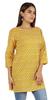 Moomaya Womens Tops Rayon Block Print Tunic 3 4th Sleeve Tunic Summer Blouse