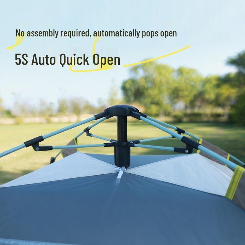Ultra-Lightweight Automatic Camping Tent with Sun, Rain, and Mosquito Protection