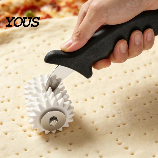 Bread Needle Roller Dough for Pizza Punch, Biscuits Hole Maker, Cake Pie Stainless Steel Docker Puncher Large Docker, Kitchen Cookies
