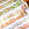 6 Style Romantic Fairy Tale Town Landscape Tape Stickers Scrapbook Phone Case Notebook Diary Decoration Stationery Stickers