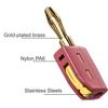 Portable 32A 4mm Banana Plug Solderless Quick Connect High Current Gold-Plated Banana Connectors Audio Copper Speakers Amplifier