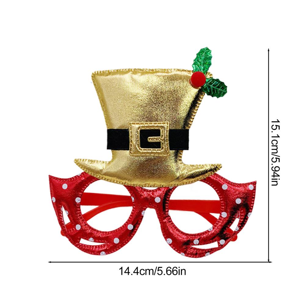 

Fun Christmas Glasses Costume Eyewear Props For Christmas Party Decorations Eyeglasses Frames Forholiday Favors золотой