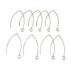 100pcs 30x17mm/40x22mm Stainless Steel V-shape French Earring Hooks Earwire DIY Earrings Jewelry Making Accessories Findings