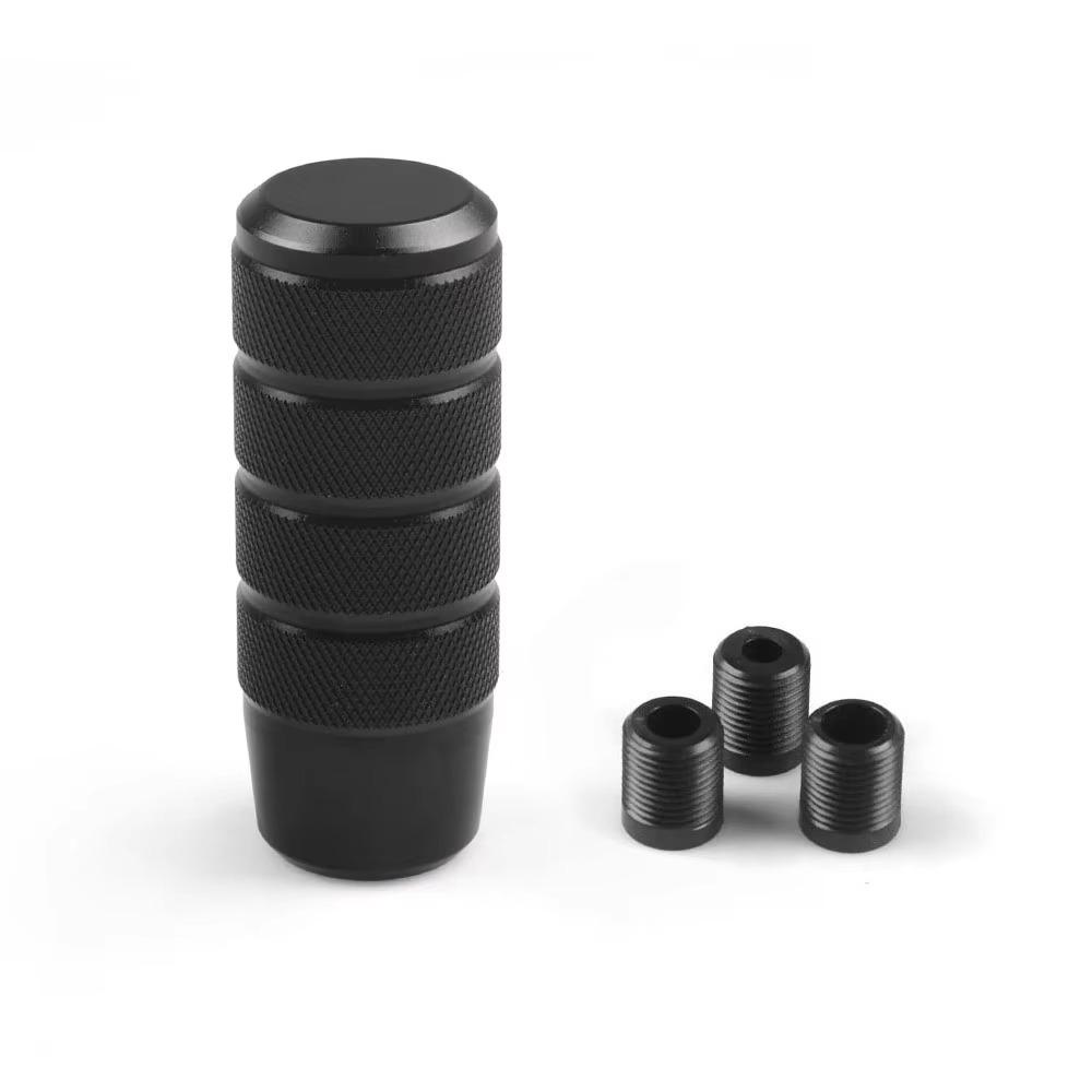 9.5cm Universal Non-Slip Manual Transmission Aluminum Alloy Knurled Shifter Lever Knob Burnt Blue Gear Shift Knob чёрный