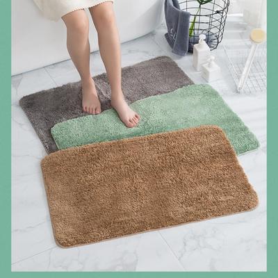 Velvet Bathroom Thickening Mat Bath Non-slip Carpets In Wash Basin Bathtub Side Floor Rug Shower Room Doormat Memory Foam 3D Pad