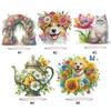 Acrylic Special Shaped Flowers Table Top Diamond Painting Ornament Kits Diamond Painting Desktop Ornaments Kit for Desktop Decor