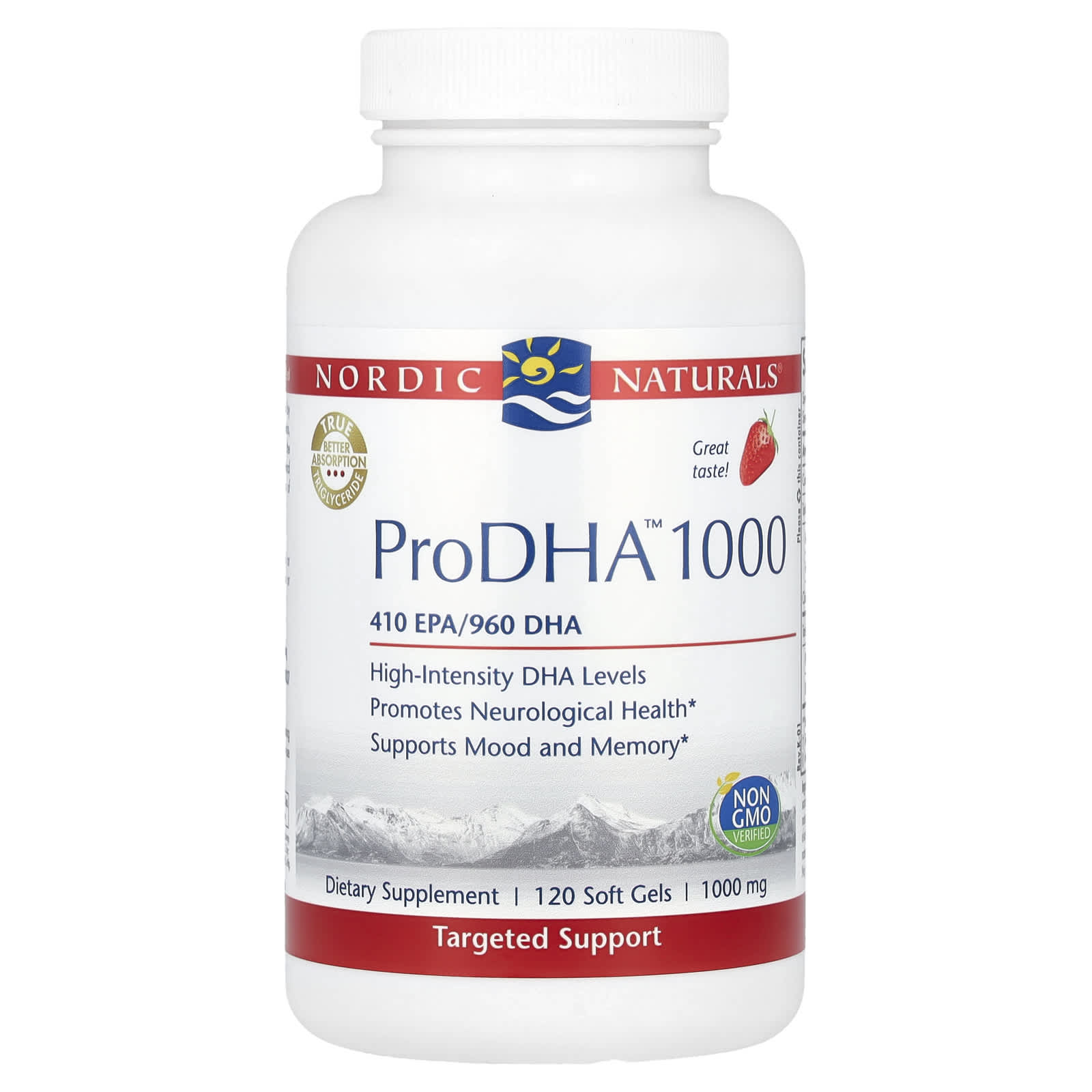 

Prodha™ 1000, Strawberry Flavor, 120 Softgels