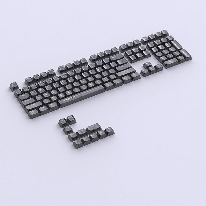 132Key Crystal Backlit Keycaps MDA Profile Translucents Keycap for Mechanical Keyboards