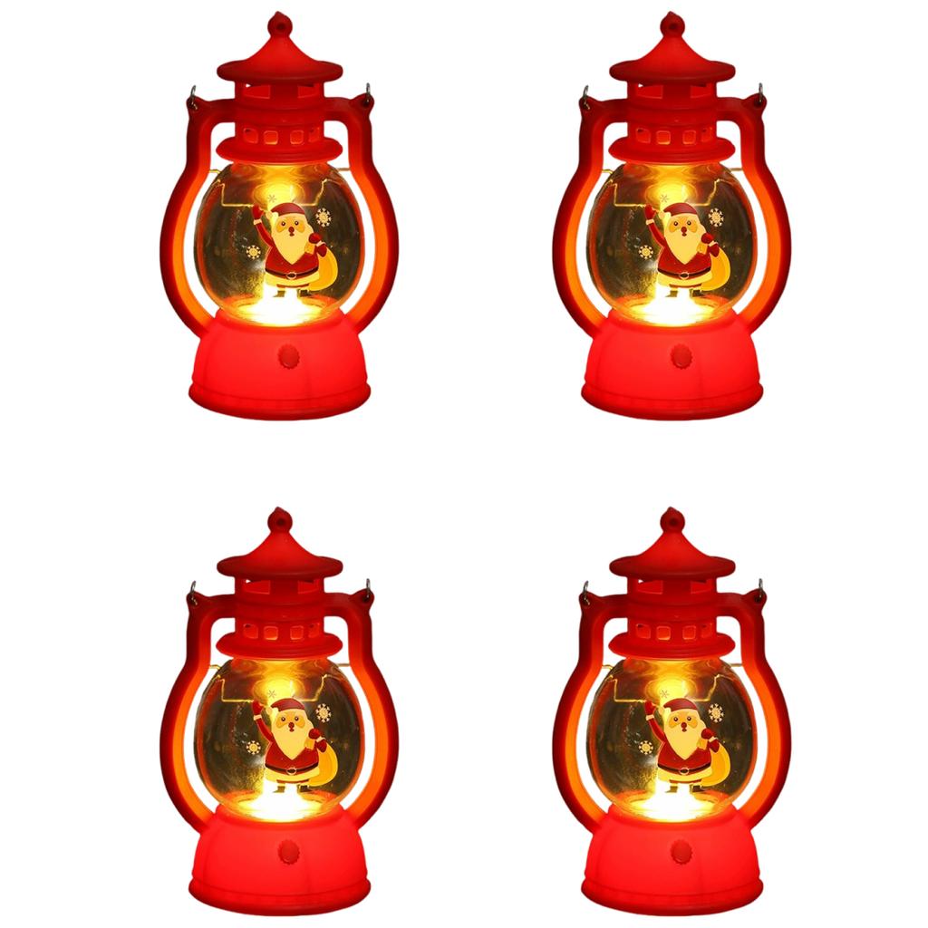 2026 Christmas Ornaments with Battery LED Lantern Light Santa Claus Merry Christmas Decorations for Home Xmas Navidad Noel Gift