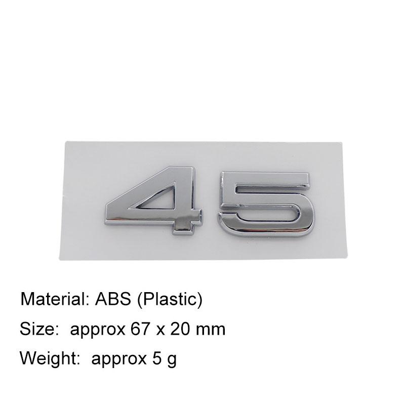Adesivo Logo 3D 30 35 40 45 50 55 TFSI Emblema Paraurti Posteriore Auto Bagagliaio Posteriore Accessori