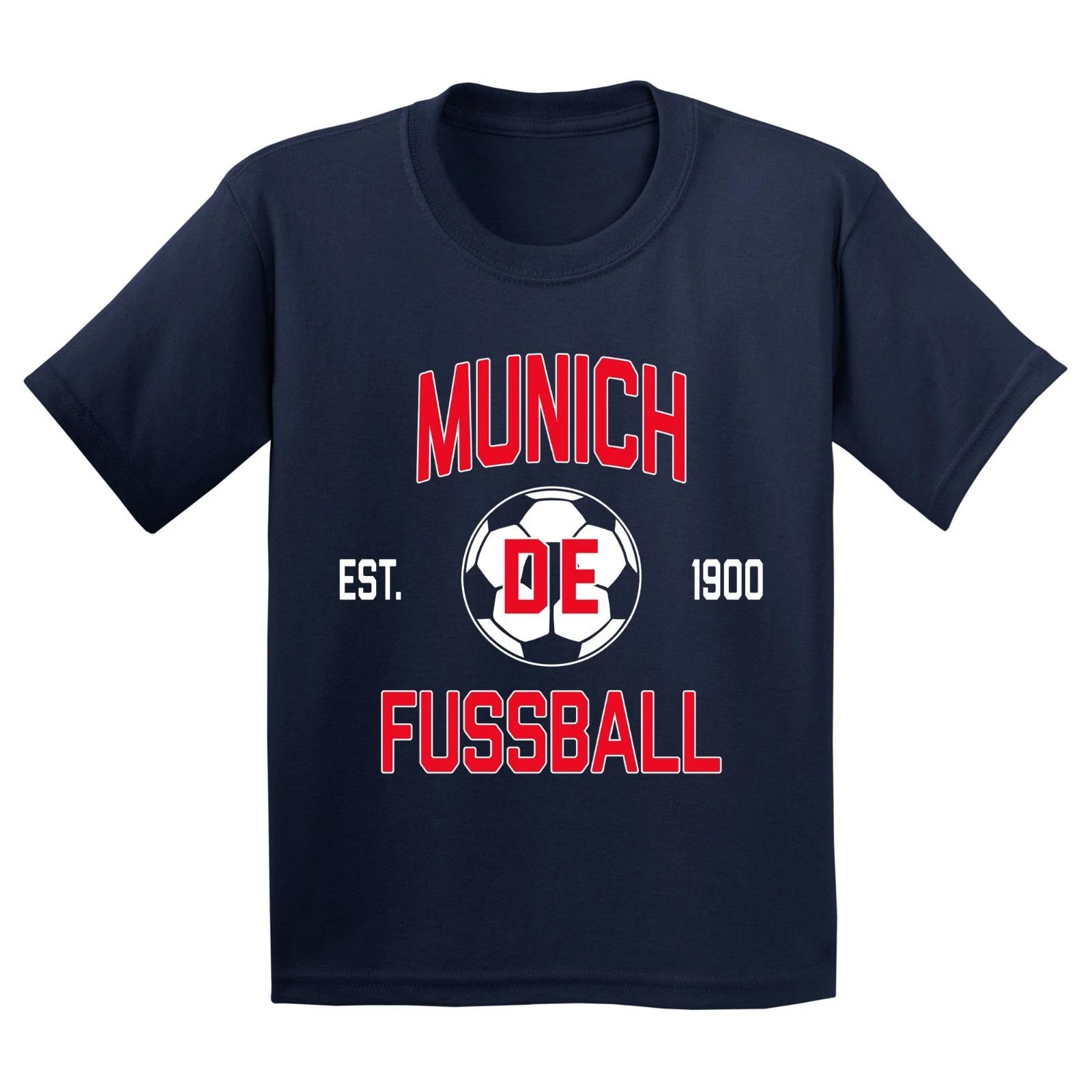 Munich Football Arch Logo Away Youth T-Shirt - Navy S