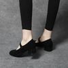 Black high heels women's spring and summer simple temperament one-word belt fashion shoes Mary Jane shallow mouth small single shoes