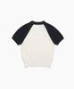 TTUDEMENT Half Sleeve Raglan Knit Ivory