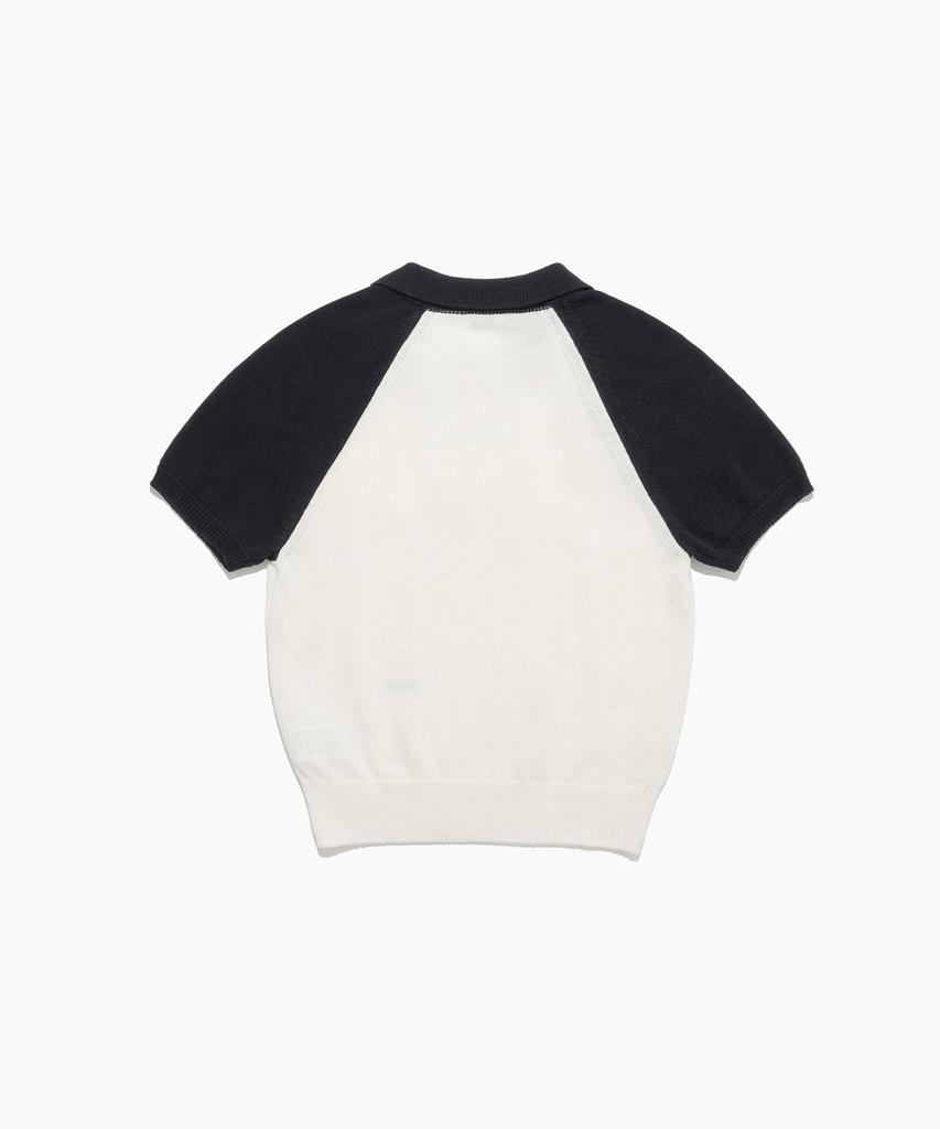 TTUDEMENT Half Sleeve Raglan Knit Ivory