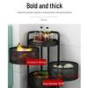 Bieying Rotating 3-Tier Kitchen Storage Rack with Wheels