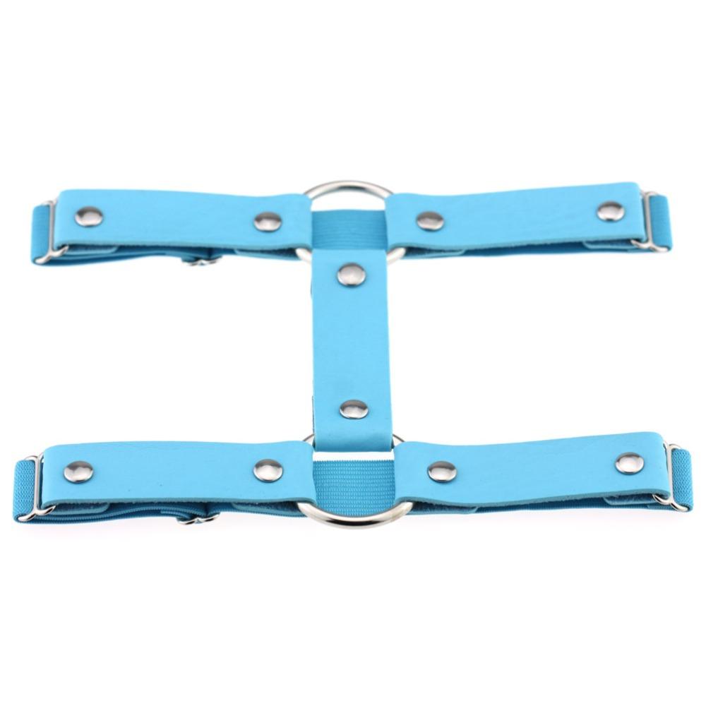 Sexy Leg Garter Wraps for Raves Goth Leg Chain Adjustable Elastice 2 Rows Punk Harness Jewelry  Gothic  Accessories