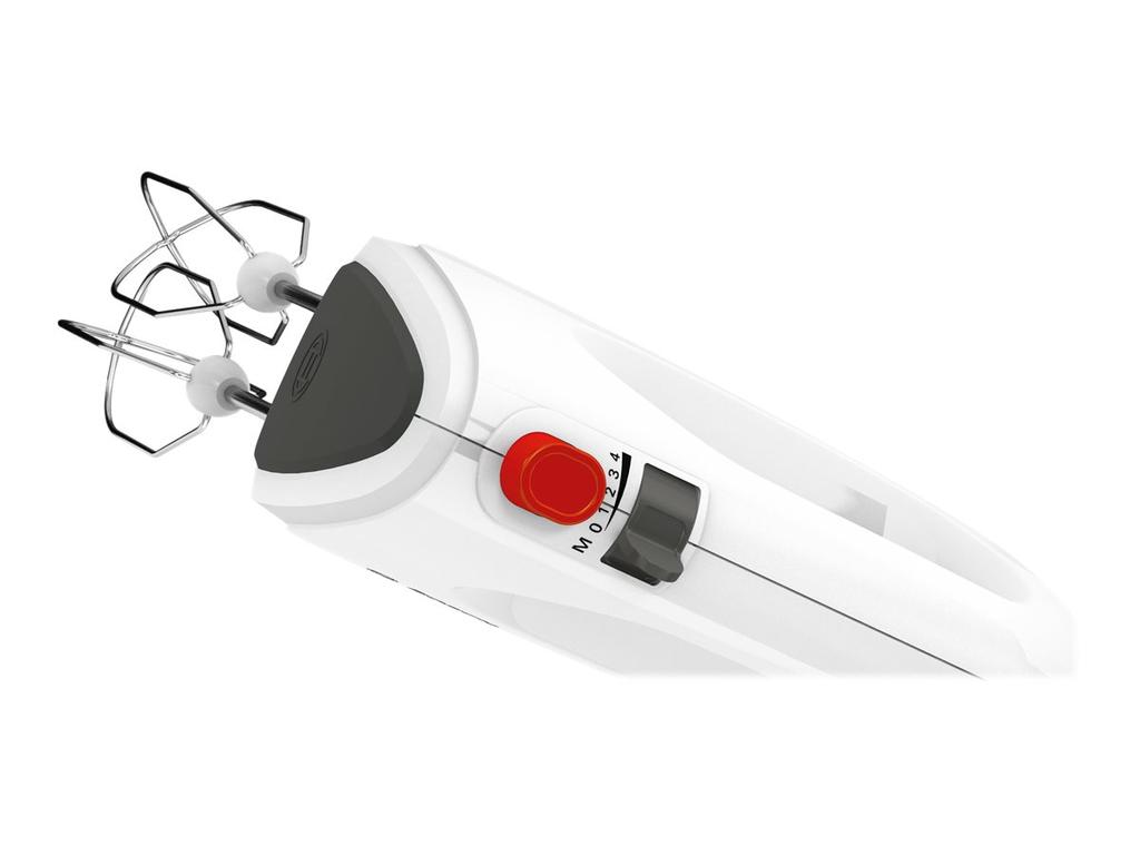Bosch | Handmixer | MFQ22100 CleverMixx | Handmixer | 375 W | Geschwindigkeiten: 4 | Turbo-Modus | Weiß/Dunkelgrau