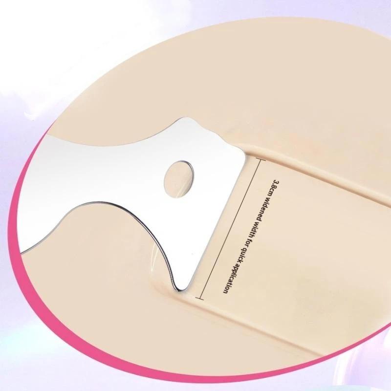 Stainless Steel Foundation Spatula Makeup Tool Cosmetic Shovel For Precise Foundation Application And Mixing Eye Makeup Stencils