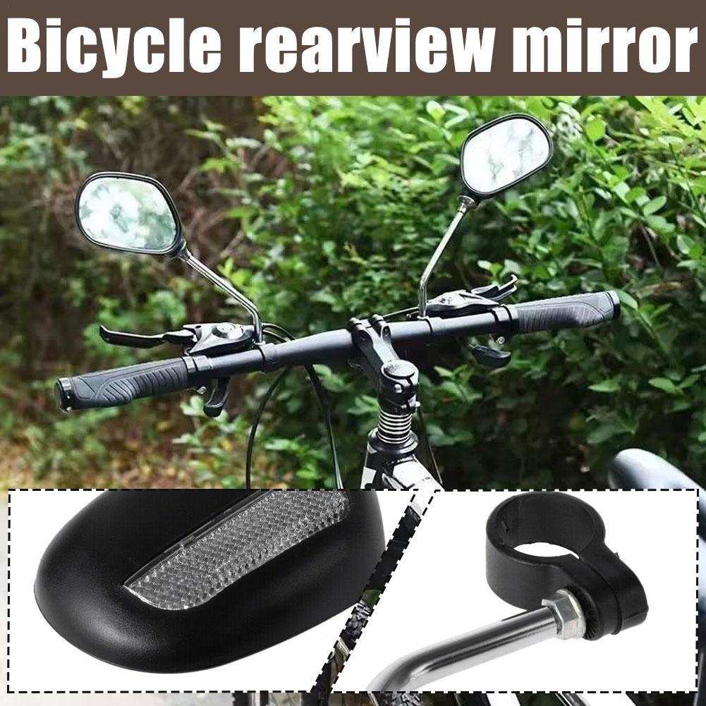 1 Pair Bicycle Rear View Mirror Bike Cycling Wide Range Back Sight Reflector Angle Adjustable Left Right Mirrors Accessories