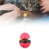 Entertainment, ABS Material Interactive Cat Toy with Patented Appearance for Slow Feeding and IQ Development, Suitable for All Cats (Red)