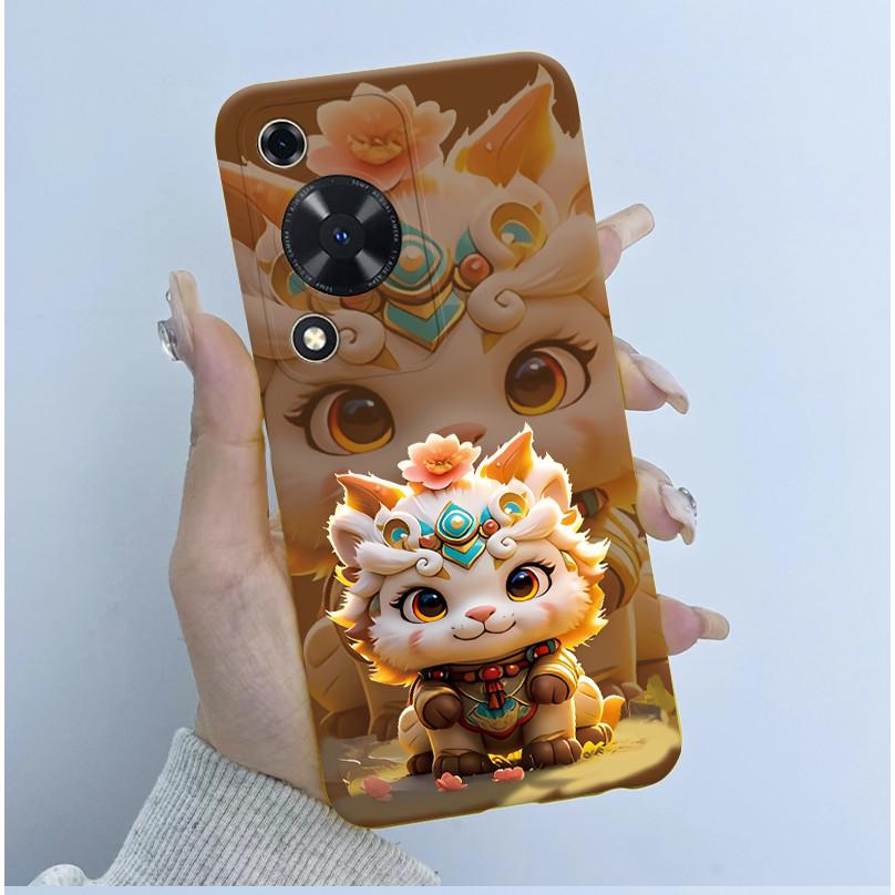 Handyhülle für Huawei Nova Y72 Hüllen 6,75" Niedliche Panda-Astronauten-Abdeckung für Huawei Enjoy 70 NovaY72 MGA-LX3 Weiche Silikonhülle