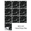 10/15/20/30cm Simulation Black Marble Tile Sticker Kitchen Bathroom Wardrobe Decor Waterproof & Oil-proof Ceramics Art Wallpaper