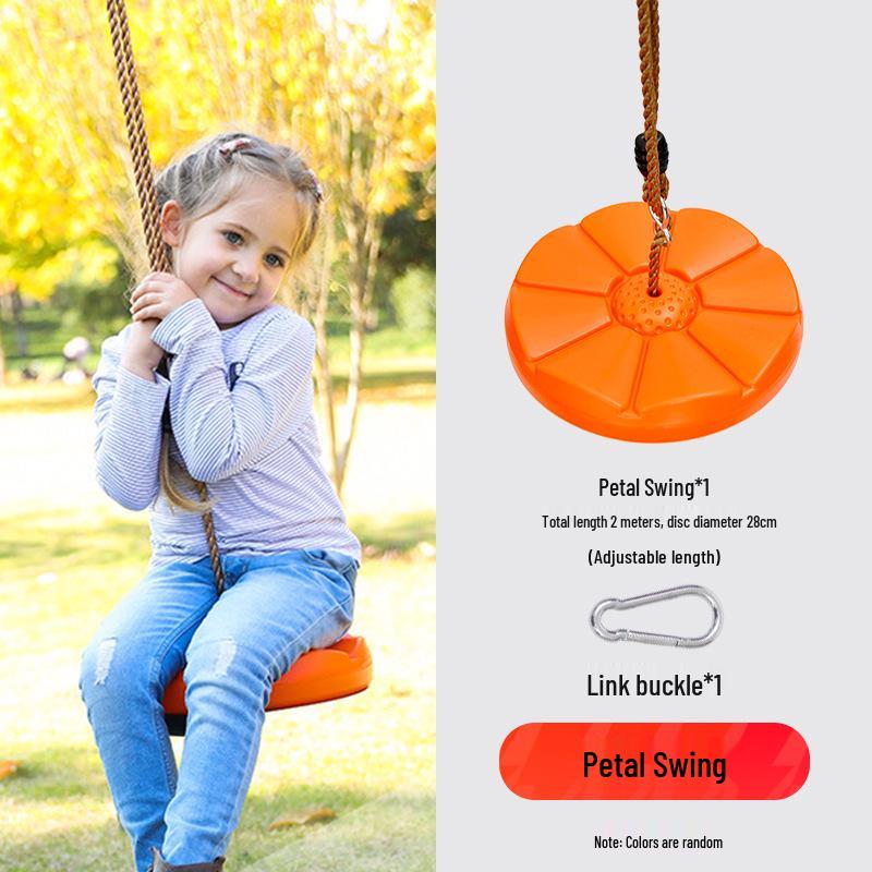 Children's Outdoor Sensory Integration Rope Ladder and Swing Set with Climbing Rings
