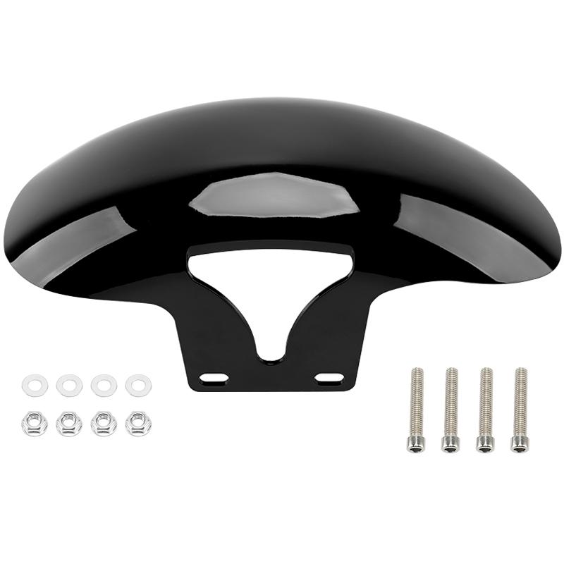 Motorcycle Gloss Black Front Fender Mudguard Motorbike Mudflaps Guard Parts For Harley Softail M8 Fatboy FLFBS FLFB 2018-up