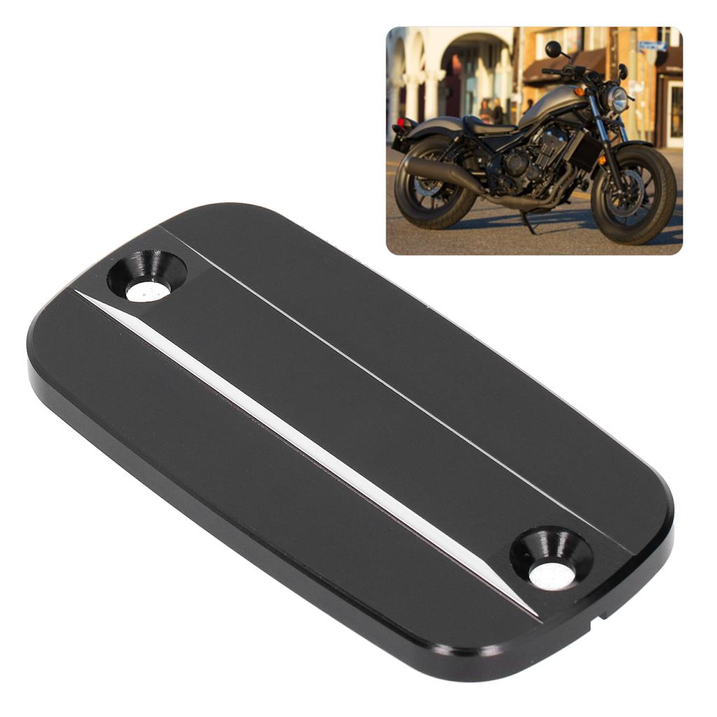 Front Brake Fluid Reservoir Cap Aluminum Alloy Cover Guard Fit for Honda CRF1000L Rebel CMX 300/500Black