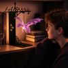 Fantasy-Literatur Fan Geschenk Drachen Bücherregal Lampe Retro Fliegendes Licht Mittelalterlicher Stil Tischdekoration Kreatives Buchstützenlicht für Bibliothek Lesen